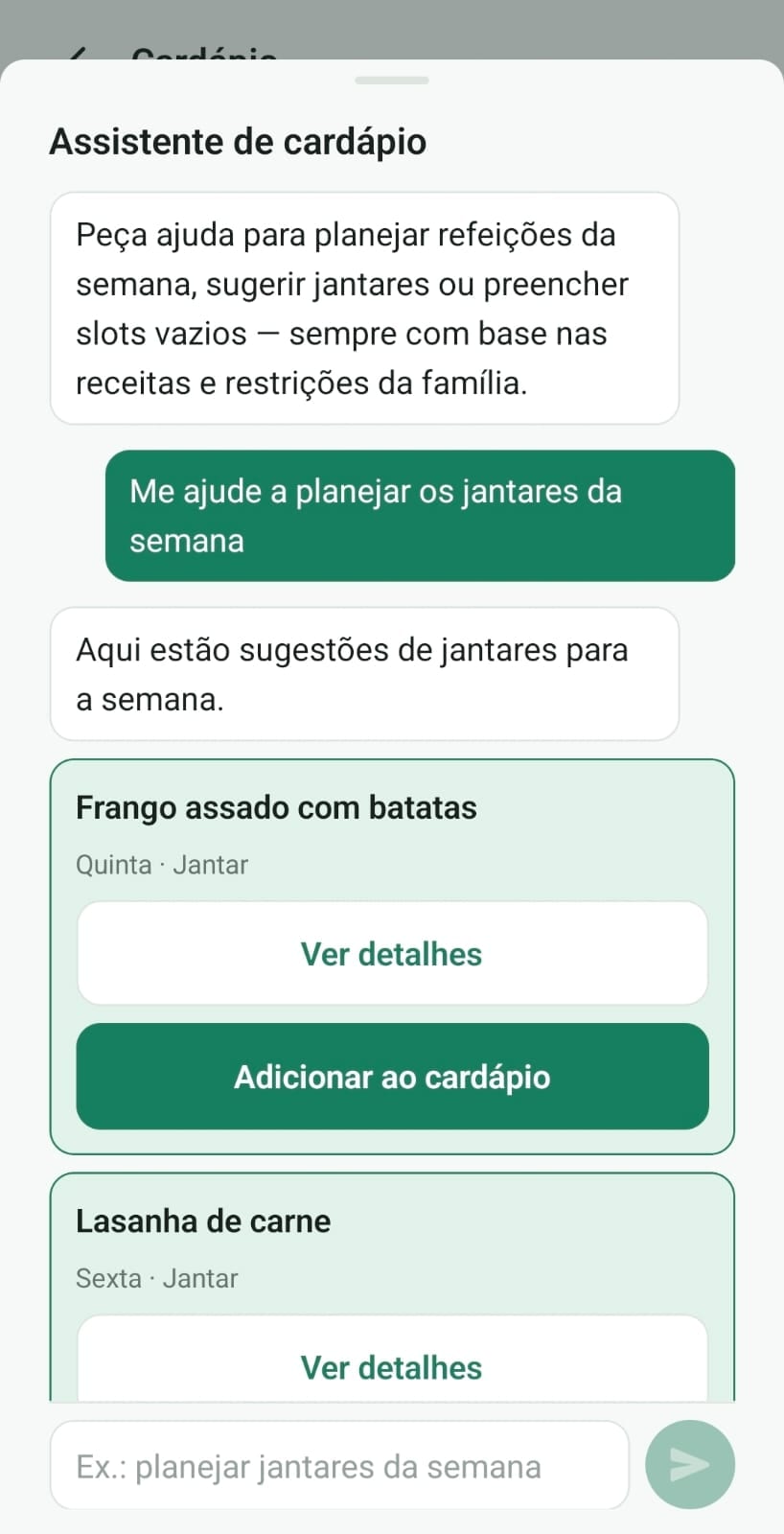 Cardápio 3