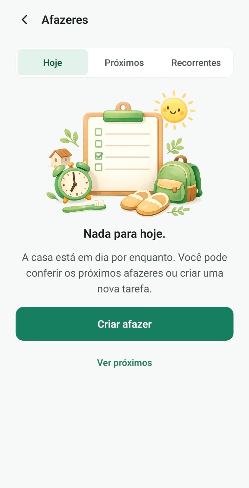 Afazeres: Conclusão visível para toda a família